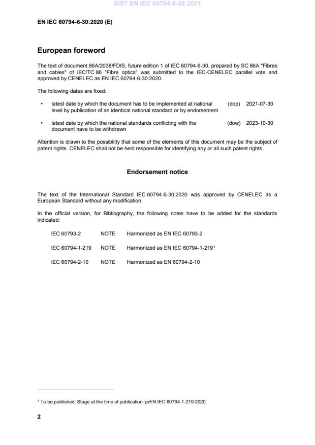 EN IEC 60794-6-30:2020 EN IEC 60794-6-30:2021 - BARVE - Page 4 preview