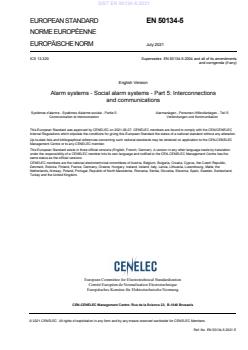 EN 50134-5:2021 - Page 3 preview