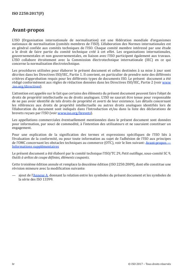 ISO 2250:2017 ISO 2250:2017 - Alésoirs de finition pour cônes Morse et métrique, a queue cylindrique et a queue cône Morse - Page 4 preview