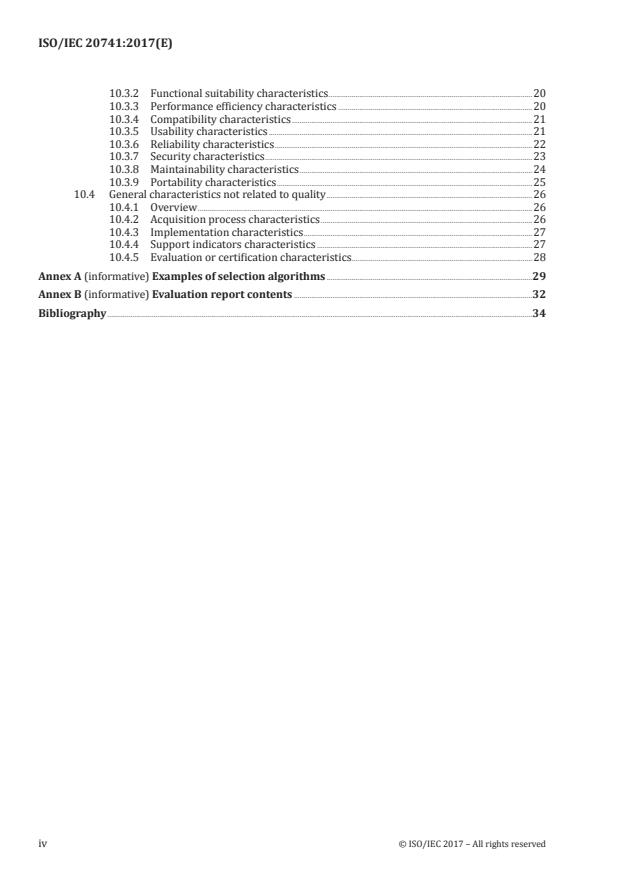 ISO/IEC 20741:2017 ISO/IEC 20741:2017 - Systems and software engineering -- Guideline for the evaluation and selection of software engineering tools - Page 4 preview