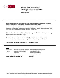 prEN ISO 23495 prEN ISO 23495:2019 - Page 1 preview