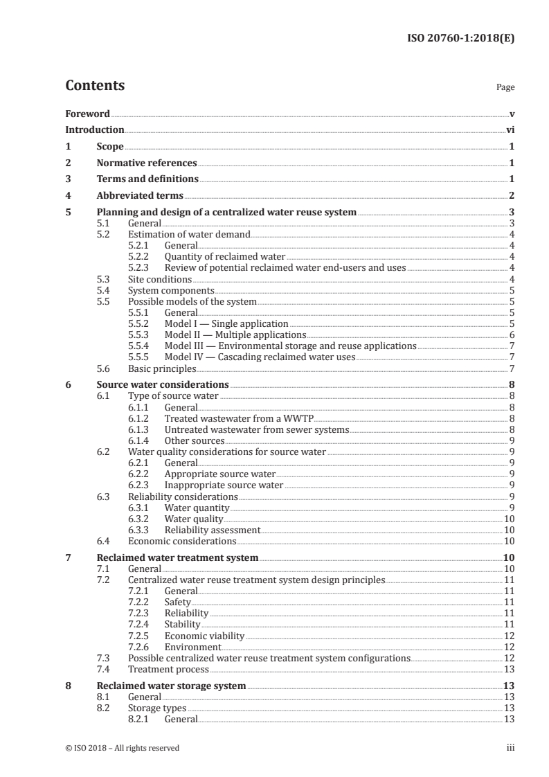 ISO 20760-1:2018 ISO 20760-1:2018 - Water reuse in urban areas — Guidelines for centralized water reuse system — Part 1: Design principle of a centralized water reuse system
Released:2/9/2018