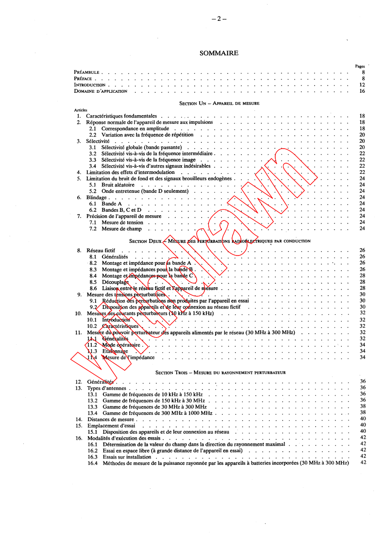 CISPR 16:1977 CISPR 16:1977 - CISPR specification for radio interference measuring apparatus and measurement methods
Released:1/1/1977 - Page 4 preview
