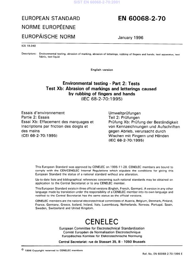 EN 60068-2-70:2001