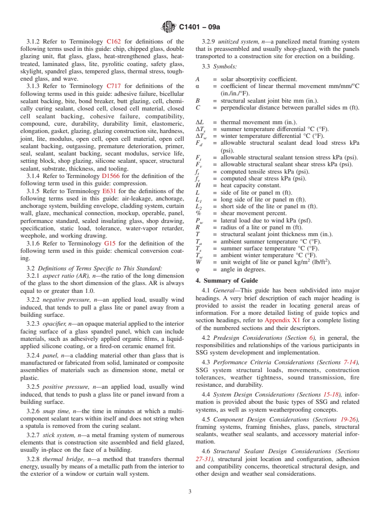 ASTM C1401-09a - Standard Guide for Structural Sealant Glazing