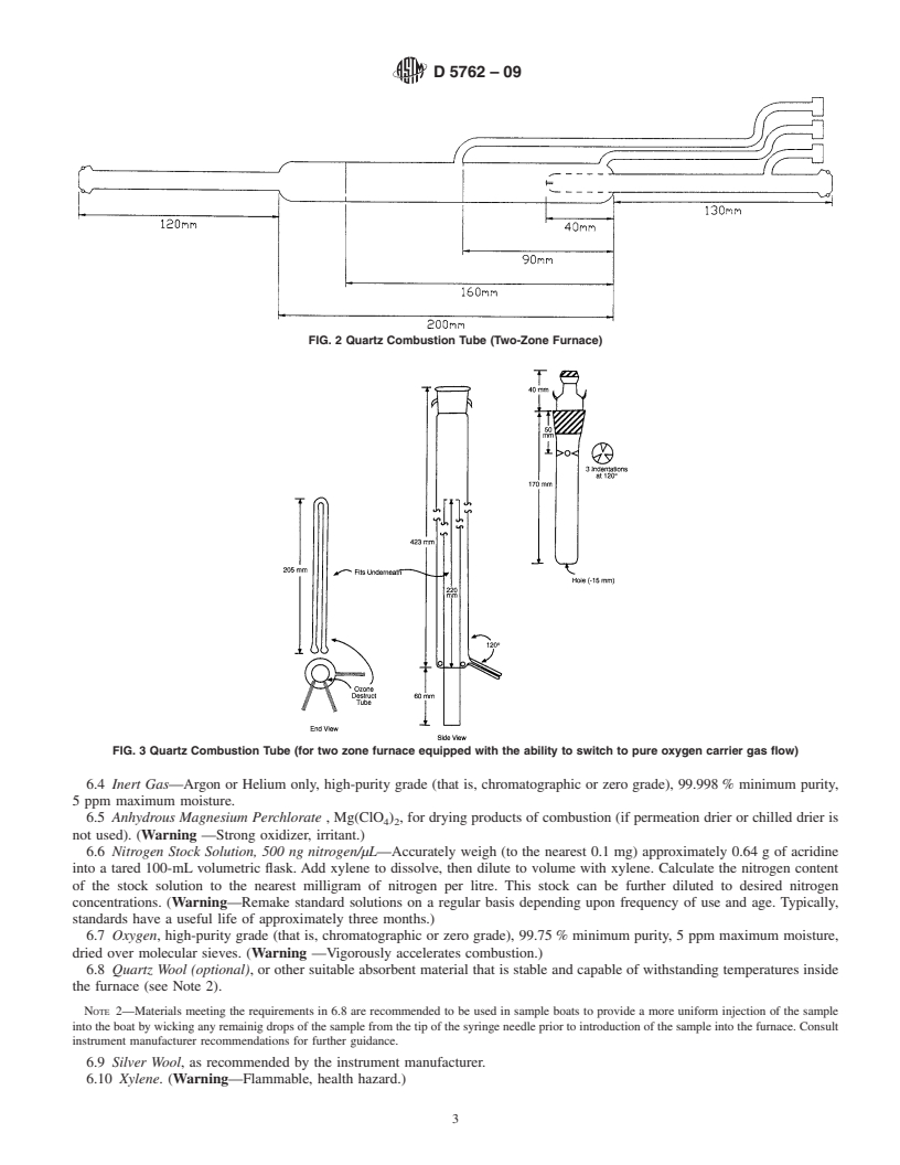 REDLINE ASTM D5762-09 - Standard Test Method for Nitrogen in Petroleum and Petroleum Products by Boat-Inlet Chemiluminescence