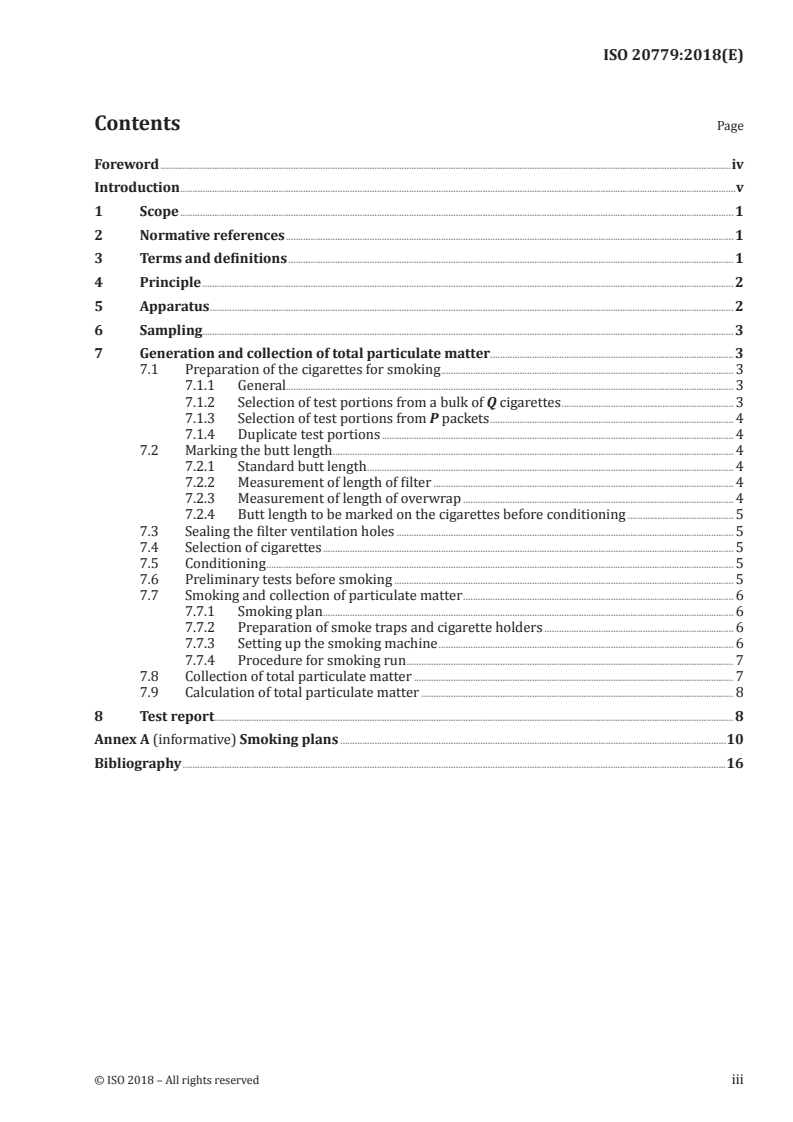 ISO 20779:2018 - Cigarettes — Generation and collection of total particulate matter using a routine analytical smoking machine with an intense smoking regime
Released:10/5/2018