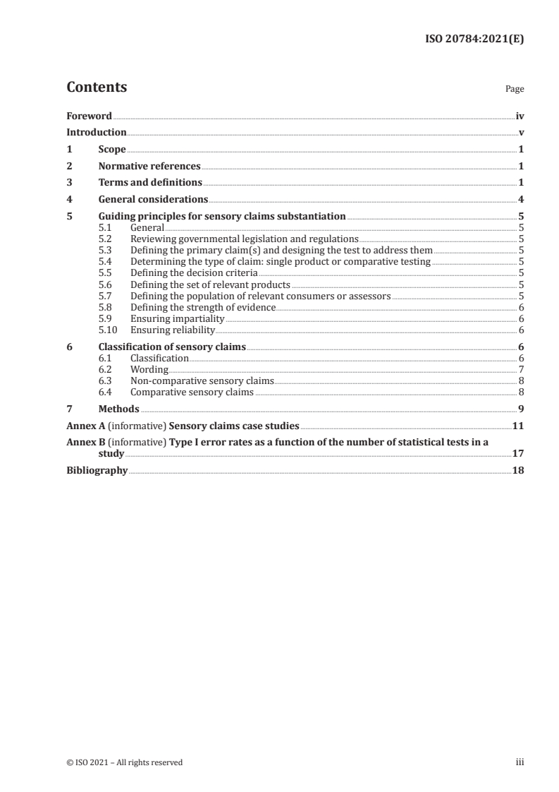 ISO 20784:2021 - Sensory analysis — Guidance on substantiation for sensory and consumer product claims
Released:3/23/2021
