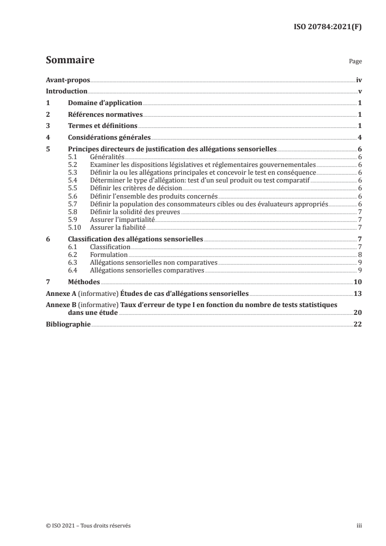 ISO 20784:2021 - Analyse sensorielle — Recommandations pour la justification d’allégations relatives à des produits par des études sensorielles et/ou des études consommateurs
Released:3/23/2021
