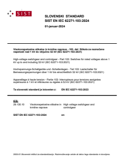 EN IEC 62271-103:2023 EN IEC 62271-103:2024 - BARVE - Page 1 preview