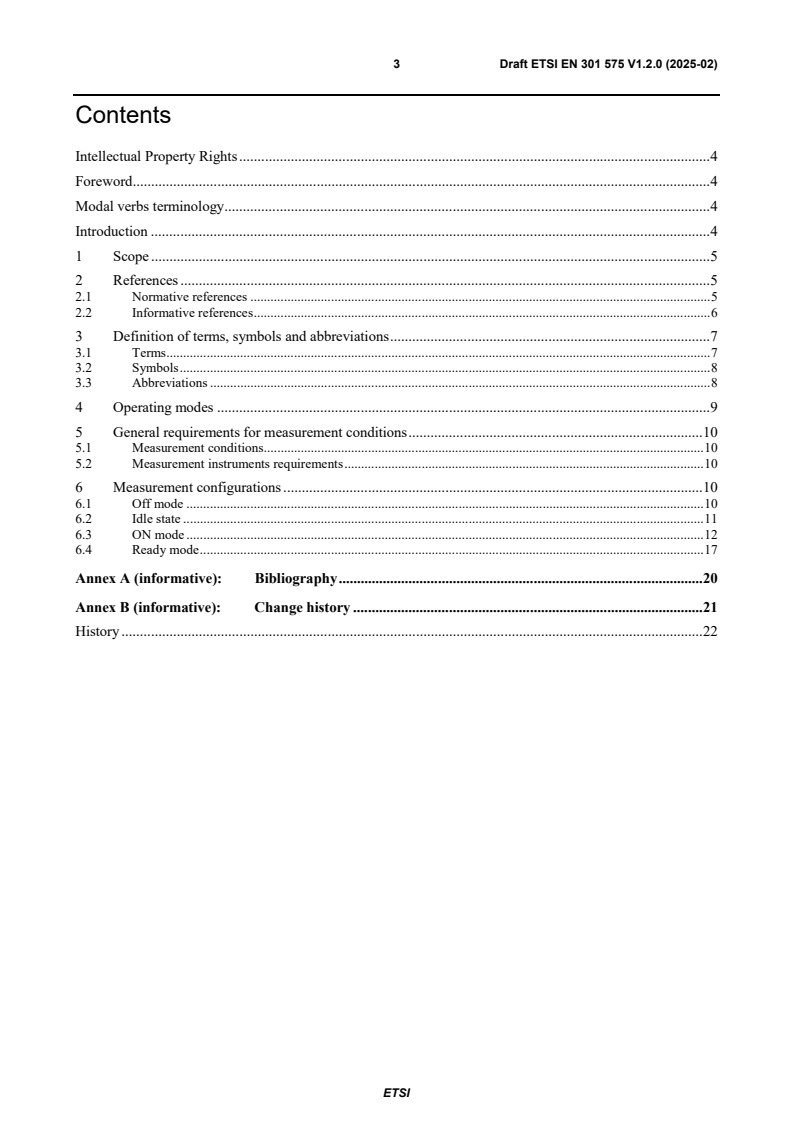 ETSI EN 301 575 V1.2.0 (2025-02) - Environmental Engineering (EE); Measurement method for energy consumption of Customer Premises Equipment (CPE)