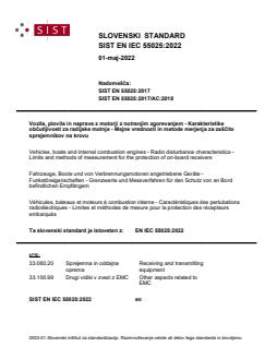 EN IEC 55025:2022 - BARVE - Page 1 preview