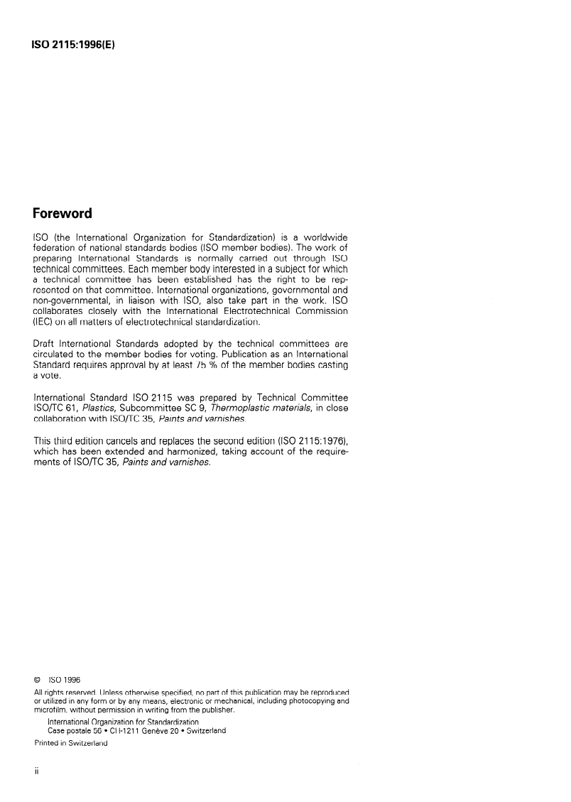 ISO 2115:1996 ISO 2115:1996 - Plastics — Polymer dispersions — Determination of white point temperature and minimum film-forming temperature
Released:2/7/1996 - Page 2 preview