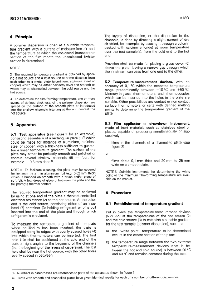 ISO 2115:1996 ISO 2115:1996 - Plastics — Polymer dispersions — Determination of white point temperature and minimum film-forming temperature
Released:2/7/1996 - Page 4 preview