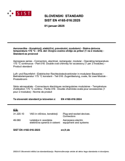 SIST EN 4165-016:2025 - Page 1 preview