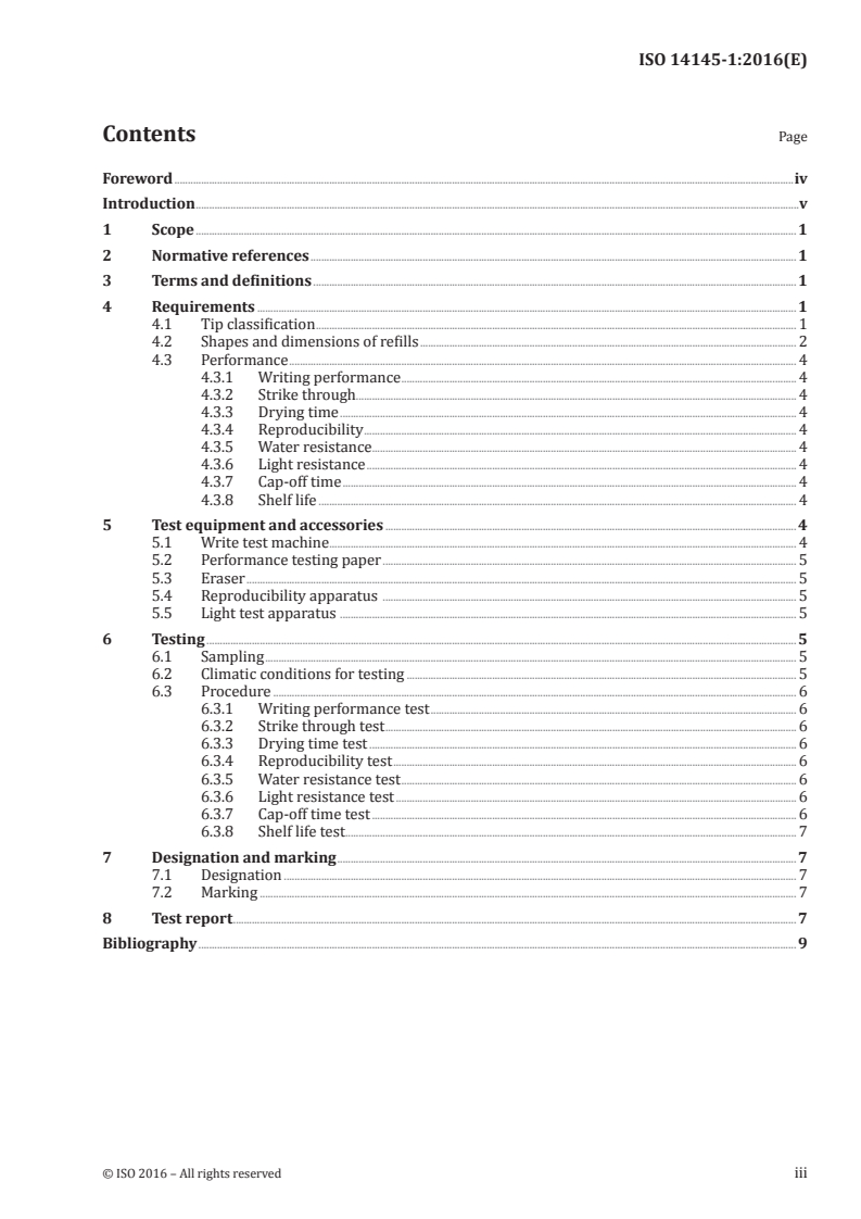 ISO 14145-1:2016 - Roller ball pens and refills — Part 1: General use
Released:10/13/2016