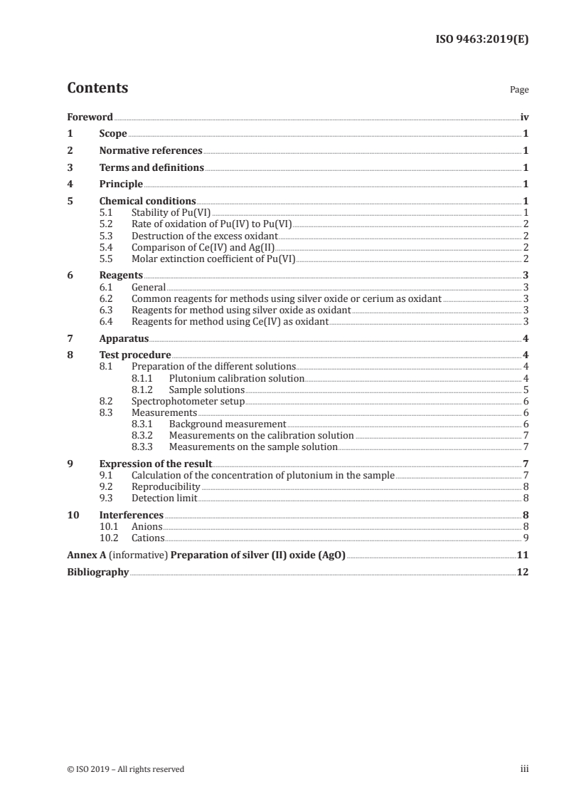 ISO 9463:2019 - Nuclear energy — Nuclear fuel technology — Determination of plutonium in nitric acid solutions by spectrophotometry
Released:1/30/2019