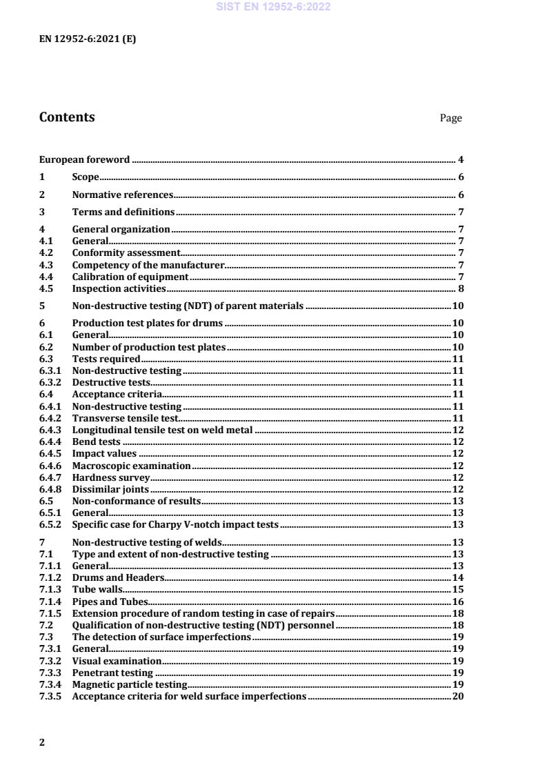 SIST EN 12952-6:2022 SIST EN 12952-6:2022 - Page 4 preview