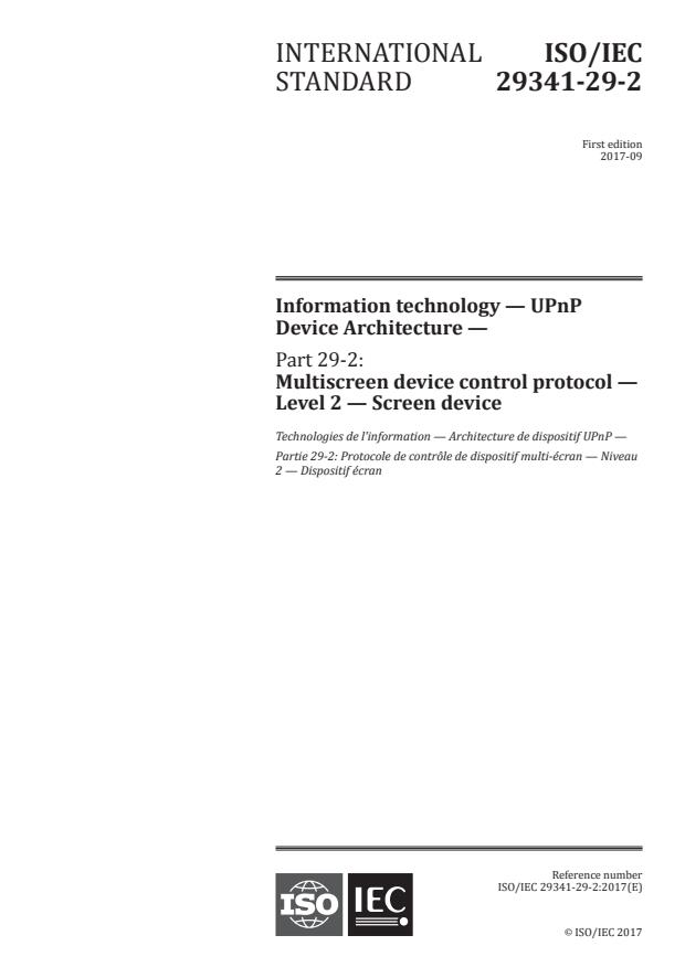 ISO/IEC 29341-29-2:2017 - Information technology -- UPnP Device Architecture