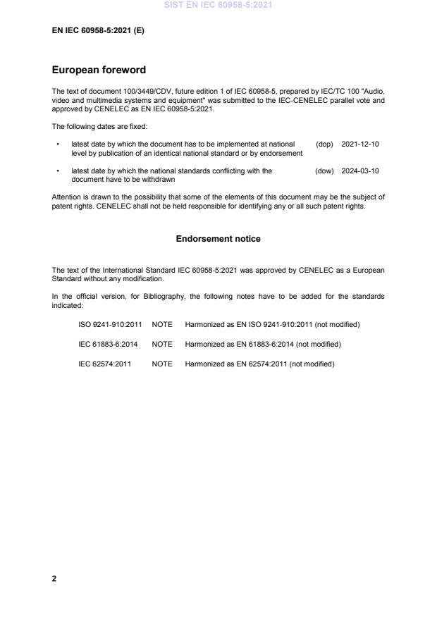 SIST EN IEC 60958-5:2021 SIST EN IEC 60958-5:2021 - Page 4 preview