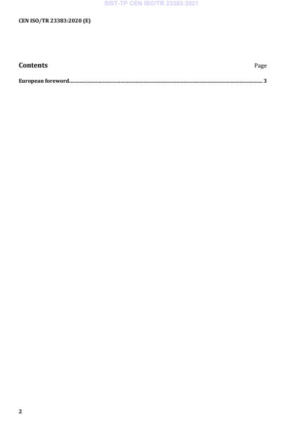 CEN ISO/TR 23383:2020 TP CEN ISO/TR 23383:2021 - Page 4 preview