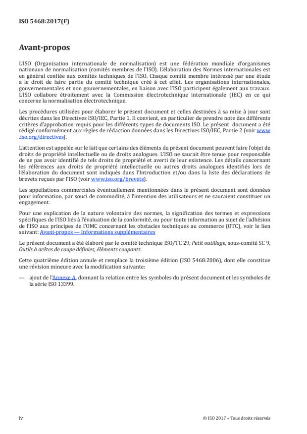 ISO 5468:2017 ISO 5468:2017 - Forets pour bâtiment, a rotation et percussion, a plaquettes en métal-dur (carbures métalliques) -- Dimensions - Page 4 preview