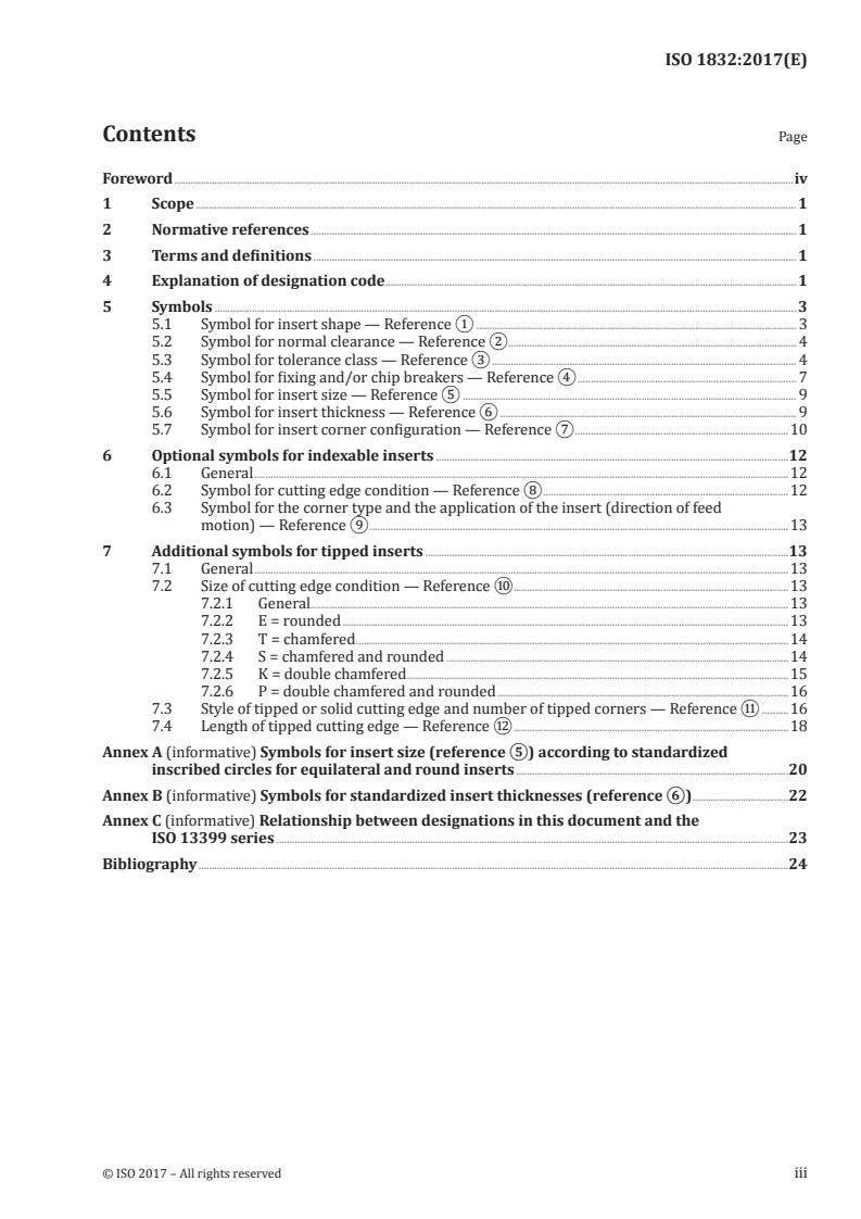 ISO 1832:2017 - Indexable inserts for cutting tools — Designation
Released:2/27/2017