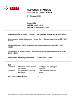 SIST EN IEC 61347-1:2025 - BARVE - Page 1 preview