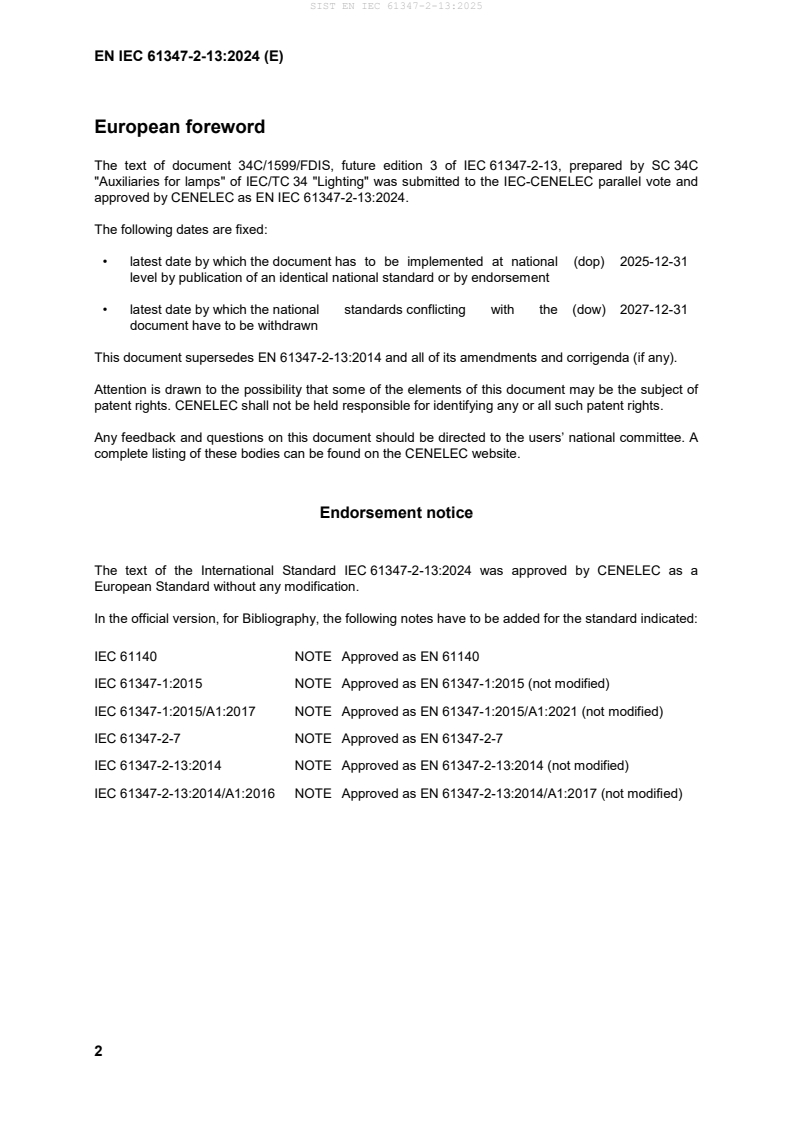 SIST EN IEC 61347-2-13:2025 SIST EN IEC 61347-2-13:2025 - Page 4 preview