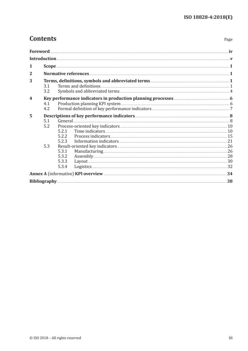ISO 18828-4:2018 - Industrial automation systems and integration — Standardized procedures for production systems engineering — Part 4: Key performance indicators (KPIs) in production planning processes
Released:6/7/2018