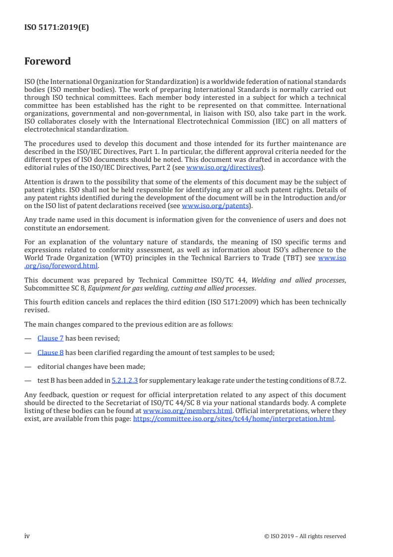 ISO 5171:2019 ISO 5171:2019 - Gas welding equipment — Pressure gauges used in welding, cutting and allied processes
Released:5/2/2019 - Page 4 preview