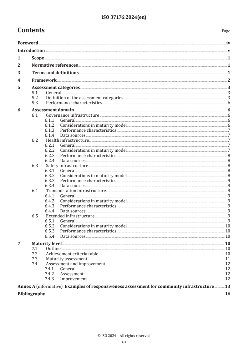 ISO 37176:2024 - Smart community infrastructure — Responsiveness assessment and maturity model
Released:22. 08. 2024