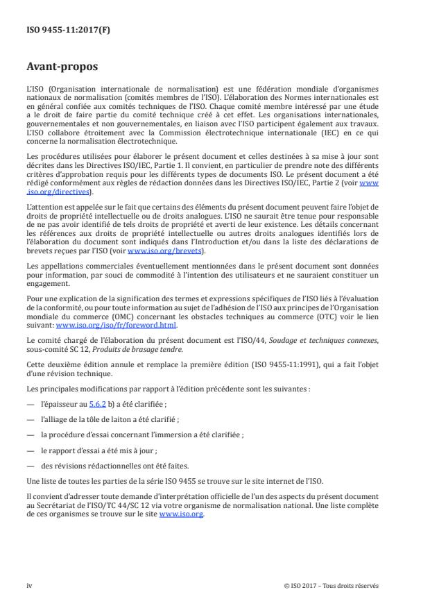 ISO 9455-11:2017 ISO 9455-11:2017 - Flux de brasage tendre -- Méthodes d'essai - Page 4 preview