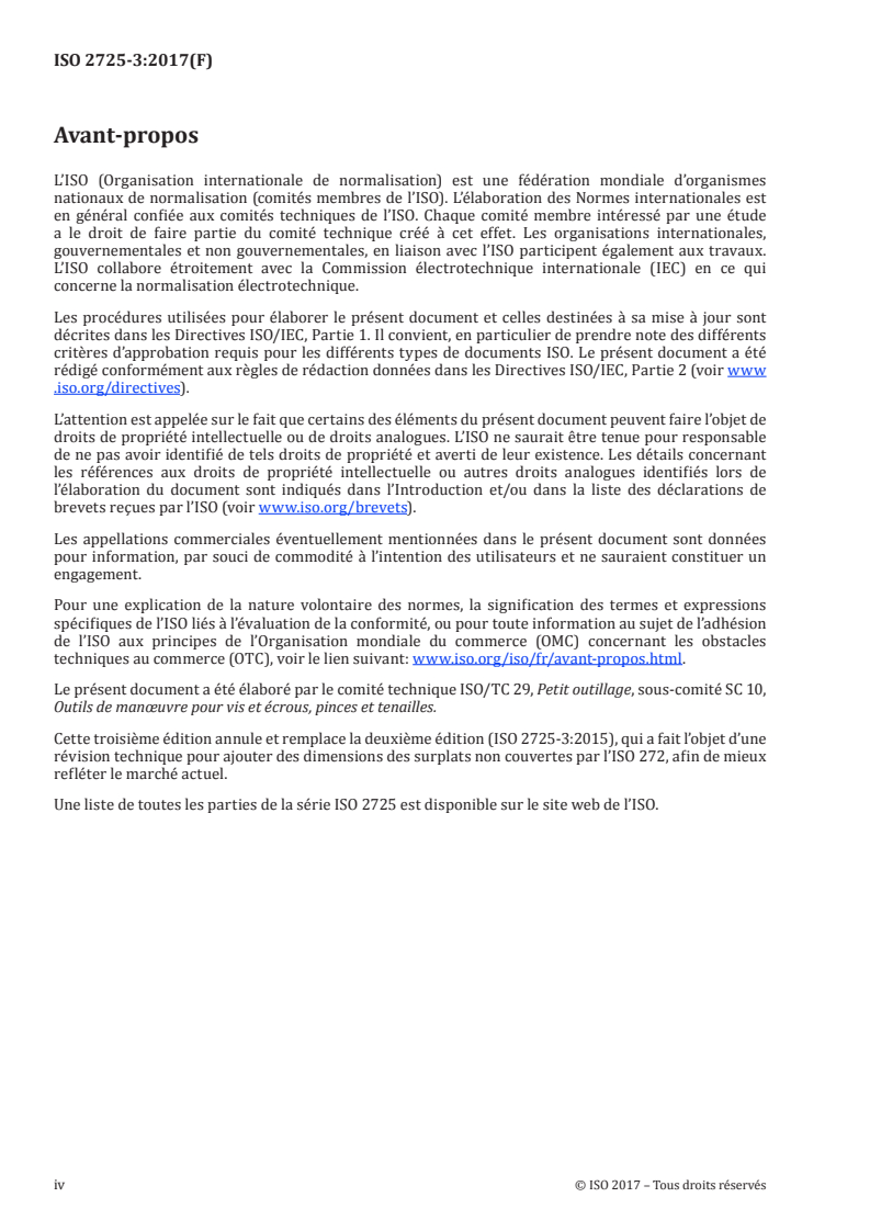 ISO 2725-3:2017 ISO 2725-3:2017 - Outils de manoeuvre pour vis et écrous — Douilles à carré conducteur femelle — Partie 3: Douilles à machine (non-impact)
Released:6/1/2017 - Page 4 preview