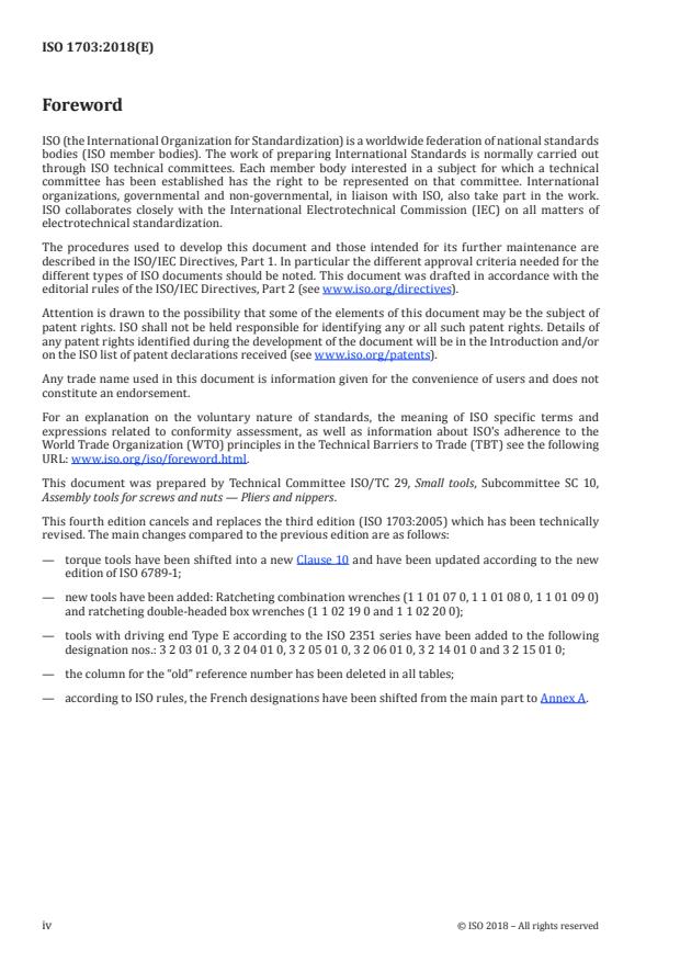 ISO 1703:2018 ISO 1703:2018 - Assembly tools for screws and nuts -- Nomenclature - Page 4 preview