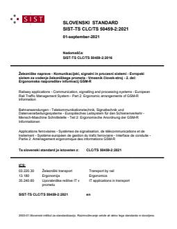 TS CLC/TS 50459-2:2021 - BARVE - Page 1 preview