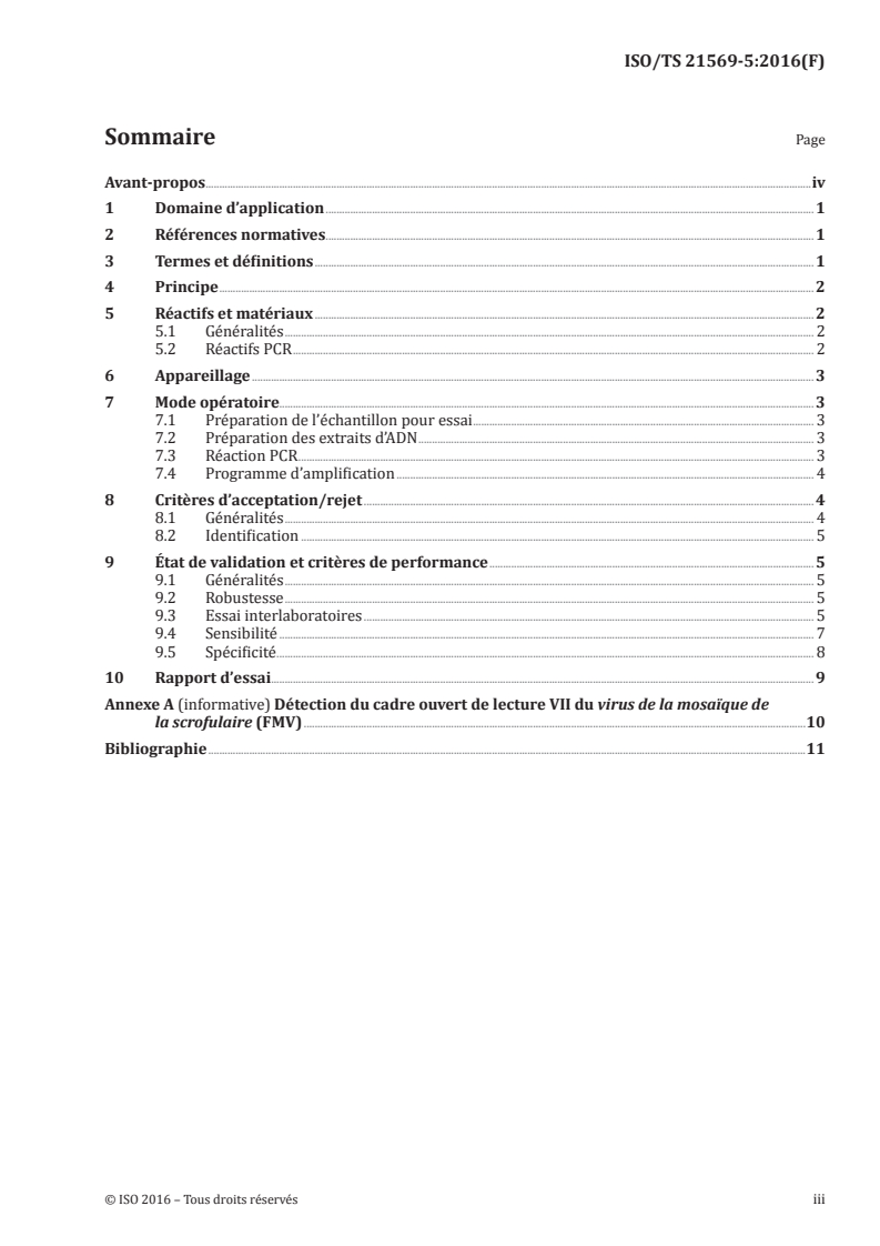 ISO/TS 21569-5:2016 - Méthodes horizontales d'analyse moléculaire de biomarqueurs — Méthodes d'analyse pour la détection des organismes génétiquement modifiés et des produits dérivés — Partie 5: Méthode de criblage par PCR en temps réel pour la détection de la séquence ADN du promoteur FMV (P-FMV)
Released:12/14/2016