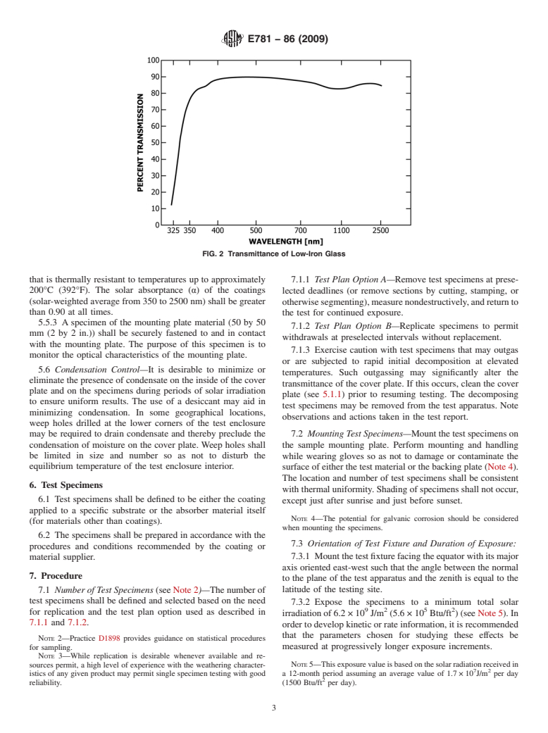 ASTM E781-86(2009) - Standard Practice for Evaluating Absorptive Solar Receiver Materials When Exposed to Conditions Simulating Stagnation in Solar Collectors With Cover Plates