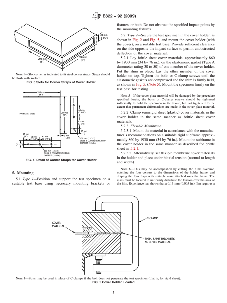 ASTM E822-92(2009) - Standard Practice for Determining Resistance of Solar Collector Covers to Hail by Impact With Propelled Ice Balls