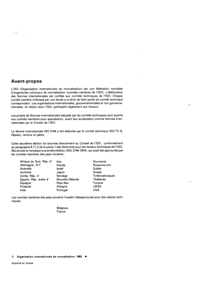 ISO 2144:1983 ISO 2144:1983 - Paper and board — Determination of ash
Released:5/1/1983 - Page 2 preview