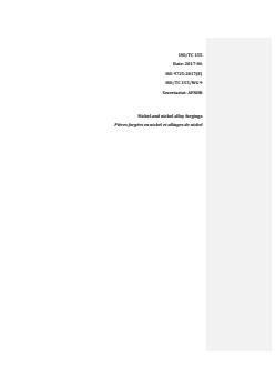 ISO 9725:2017 REDLINE ISO 9725:2017 - Nickel and nickel alloy forgings
Released:6/8/2017 - Page 1 preview