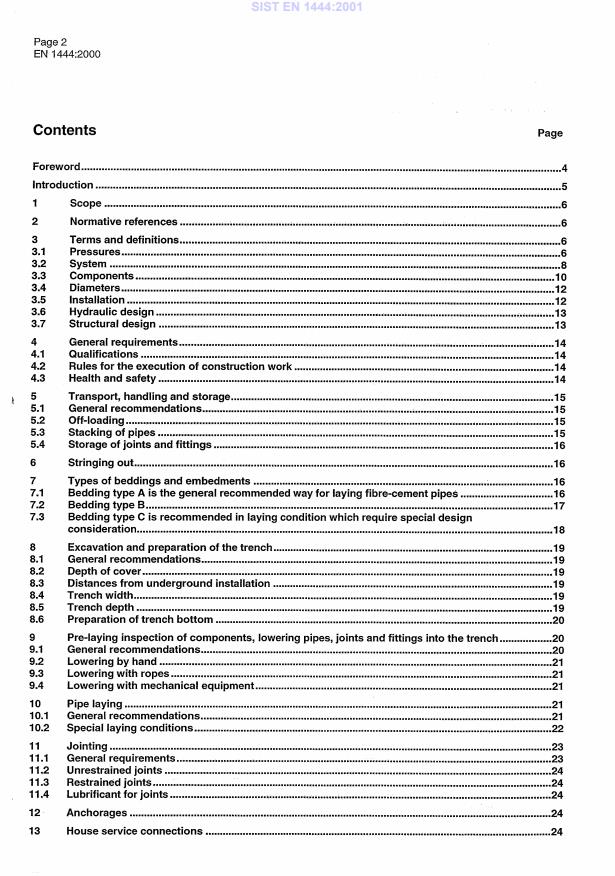 EN 1444:2000 EN 1444:2001 - Page 4 preview