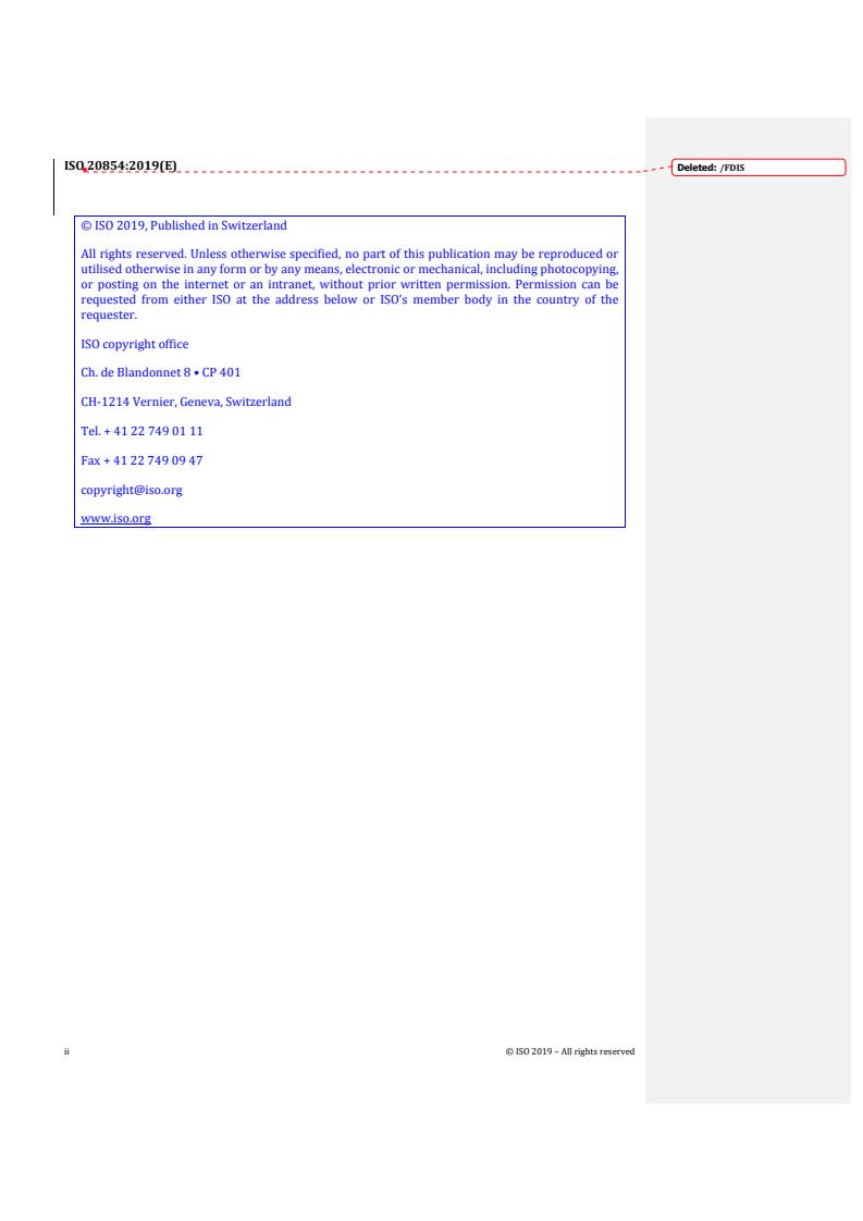 ISO 20854:2019 REDLINE ISO 20854:2019 - Thermal containers — Safety standard for refrigerating systems using flammable refrigerants — Requirements for design and operation
Released:10/23/2019 - Page 2 preview