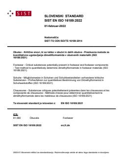 EN ISO 16189:2022 - Page 1 preview