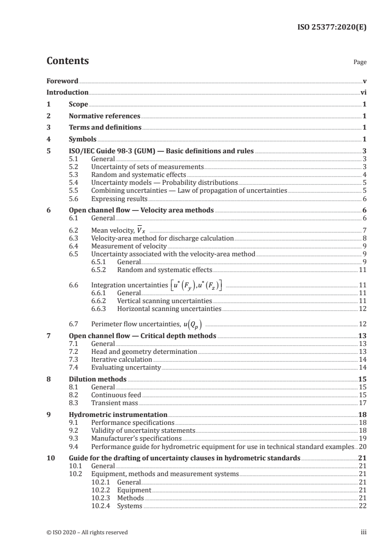 ISO 25377:2020 ISO 25377:2020 - Hydrometric uncertainty guidance (HUG)
Released:12/11/2020