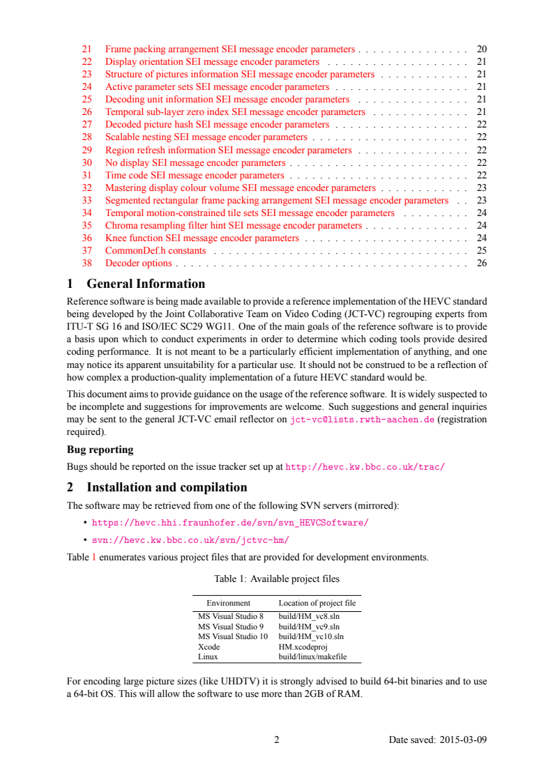 ISO/IEC 23008-5:2015/DAmd 4 software-manual - ISO/IEC 23008-5:2015/DAmd 4 - Information technology — High efficiency coding and media delivery in heterogeneous environments — Part 5: Reference software for high efficiency video coding — Amendment 4: Reference software for 3D Main profile
Released:9/2/2015 - Page 2 preview