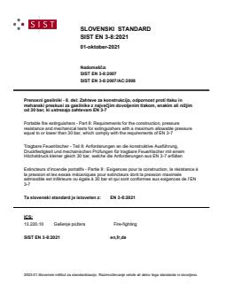 SIST EN 3-8:2021 - Page 1 preview