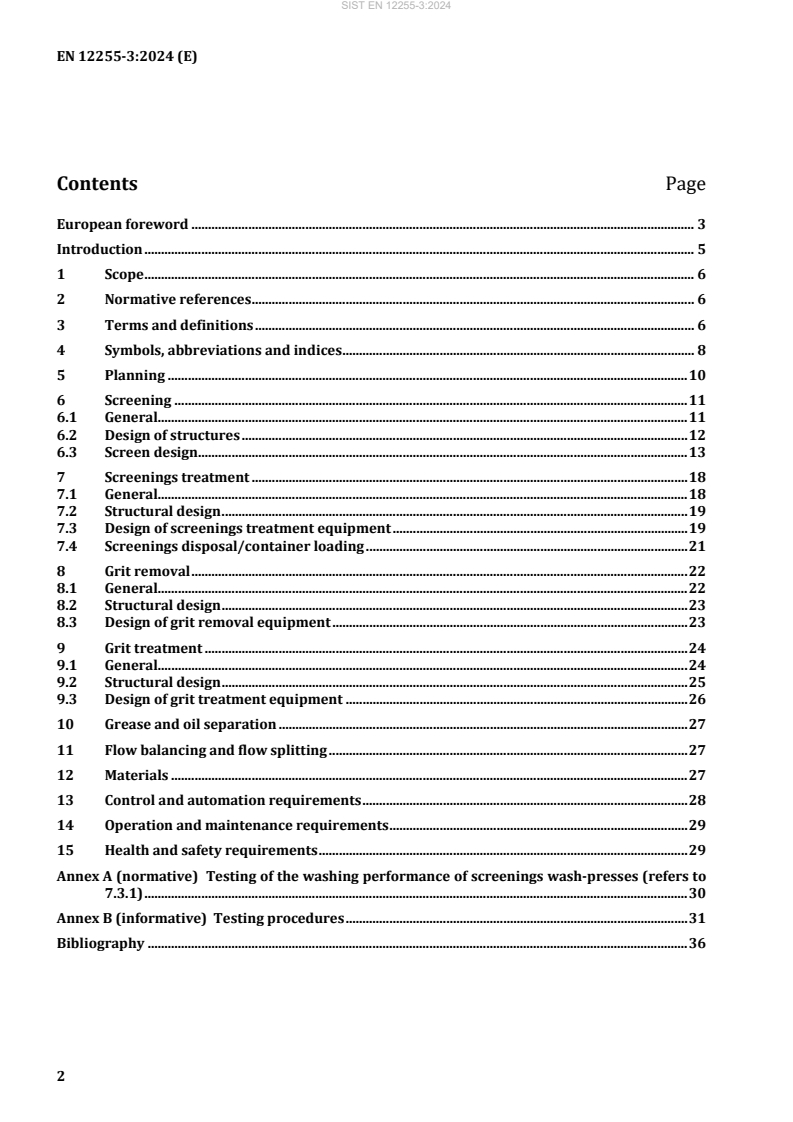 SIST EN 12255-3:2024 SIST EN 12255-3:2024 - Page 4 preview