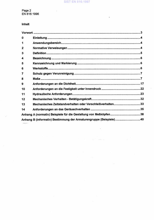 EN 816:1996 EN 816:1997 de - Page 4 preview