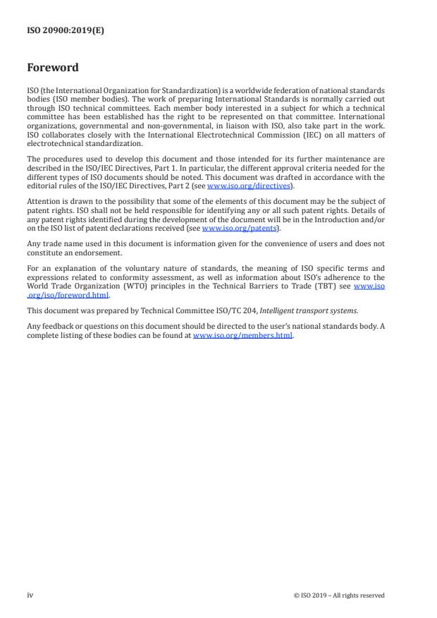 ISO 20900:2019 ISO 20900:2019 - Intelligent transport systems -- Partially automated parking systems (PAPS) -- Performance requirements and test procedures - Page 4 preview